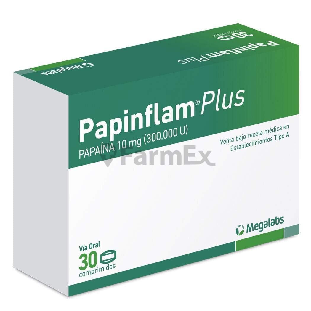 Papinflam Plus 10 mg x 30 comprimidos Farmex-Pluxee-Persistente